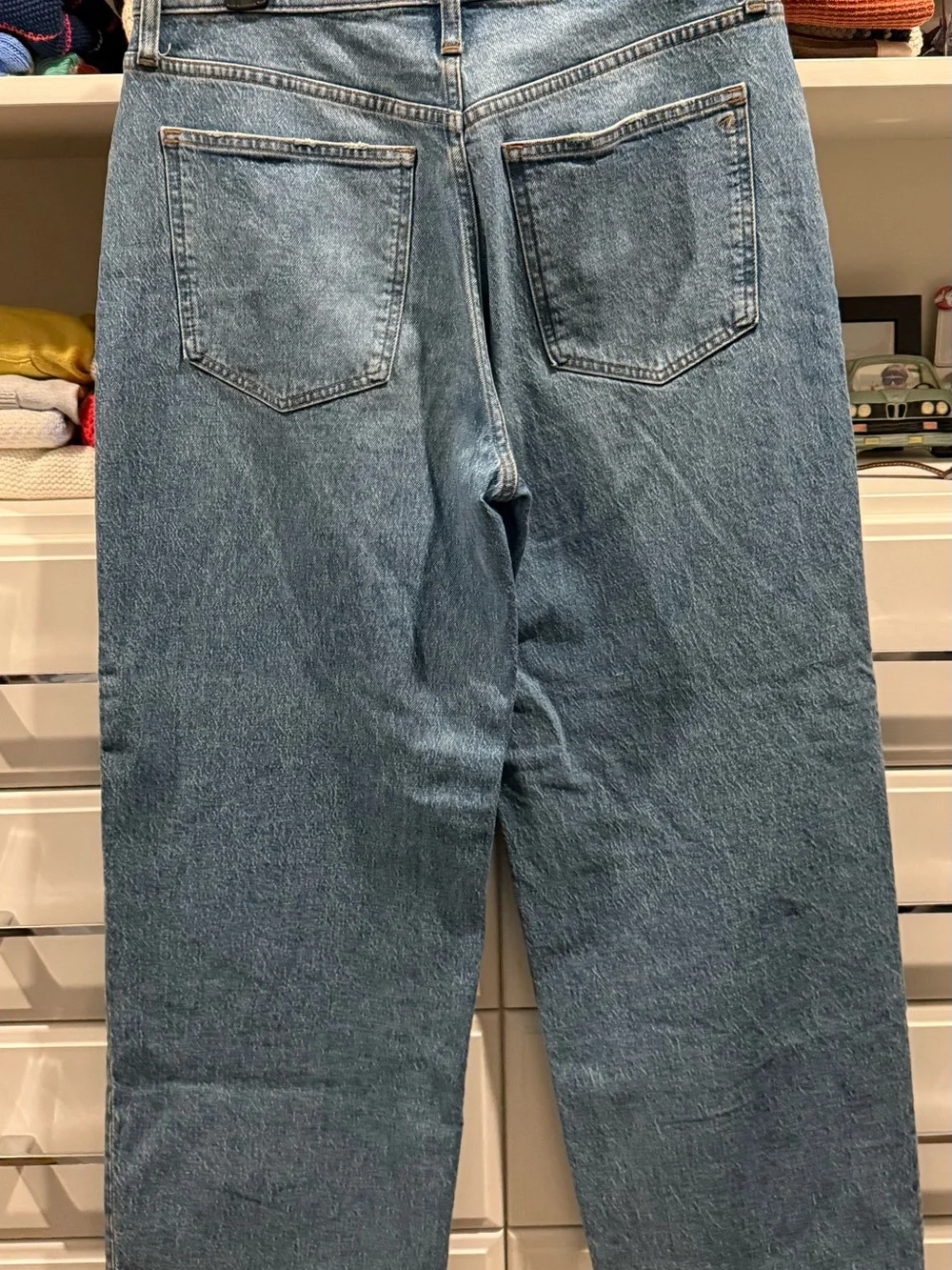 Madewell Light Blue Super Wide-Leg Jeans - Picture 2 of 6